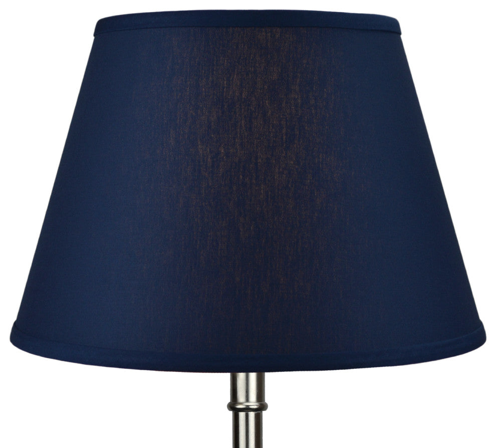 Fenchel Shades 10"x16"x11" Empire Shade, Linen Navy