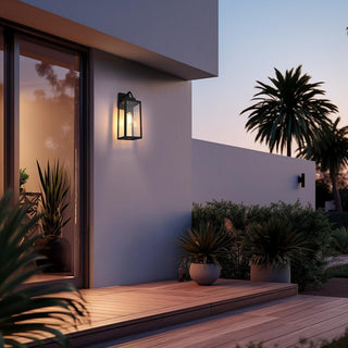 Home Living 6" Outdoor Wall Sconce, Black