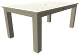 Rectangular 42x72 Table, Weathered Acorn, Whitewash