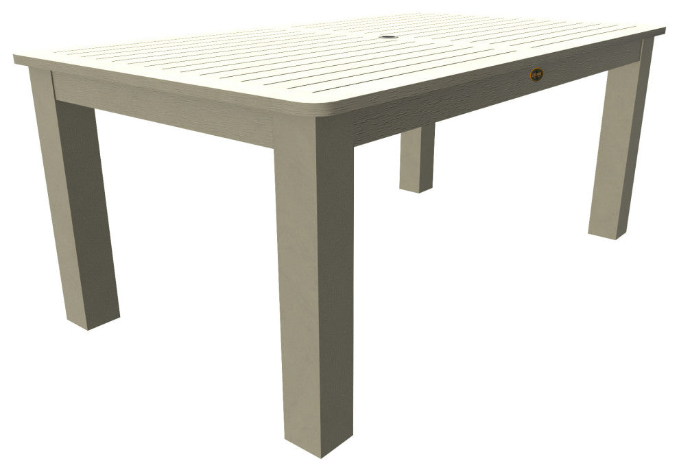 Rectangular 42x72 Table, Weathered Acorn, Whitewash