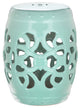 Safavieh Imperial Vine Garden Stool, Light Blue