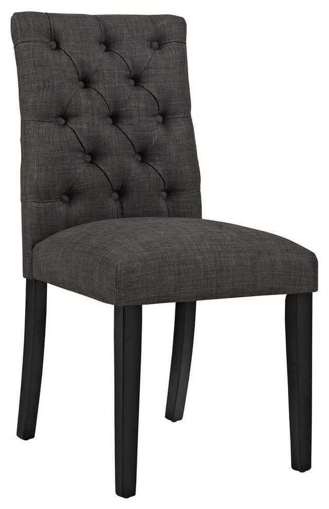 Duchess Fabric Dining Chair, Brown