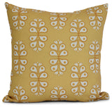 18x18", Geometric, Wacky Stripe Outdoor Pillow, Yellow