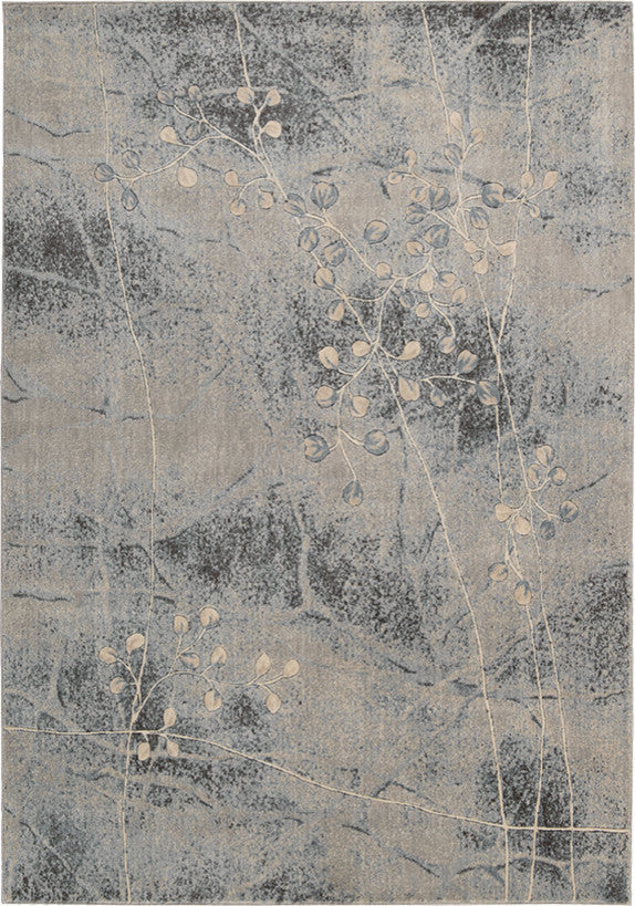 Nourison Somerset 3'6" x 5'6" Silver/Blue Indoor Area Rug