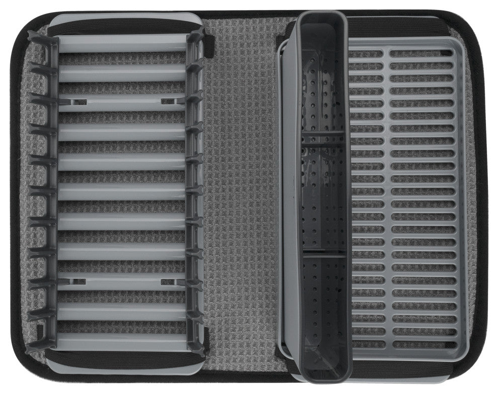 Dish Rack Set with Sponge Drying Mat in Gray