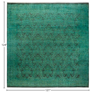 Fine Vibrance, One-of-a-Kind Hand-Knotted Area Rug Green, 10'1"x10'4"