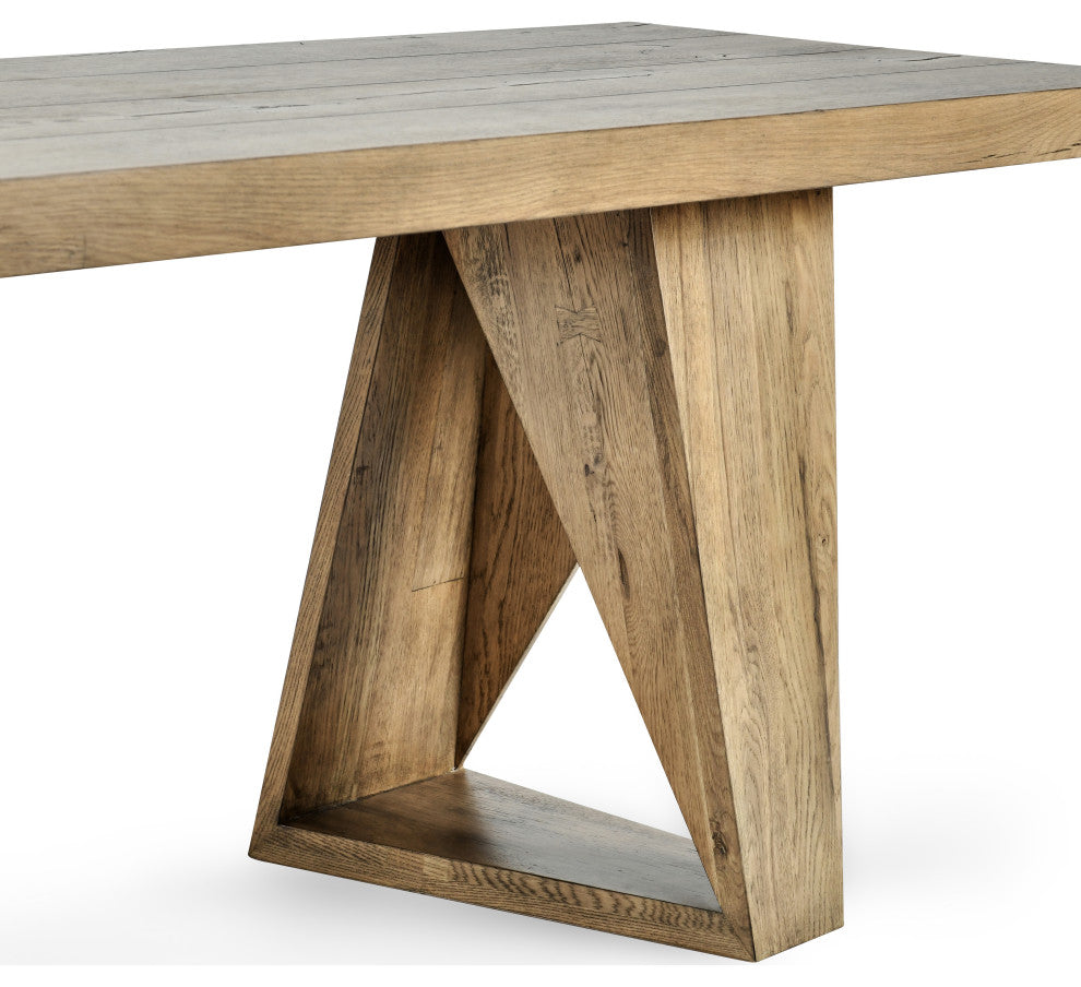 Arleth 94" Oak Console Table, Natural Oak