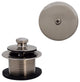 Twist & Close Sch. 40 ABS Bath Waste With One-Hole Elbow In Oil Rubbed Bronze, Satin Nickel
