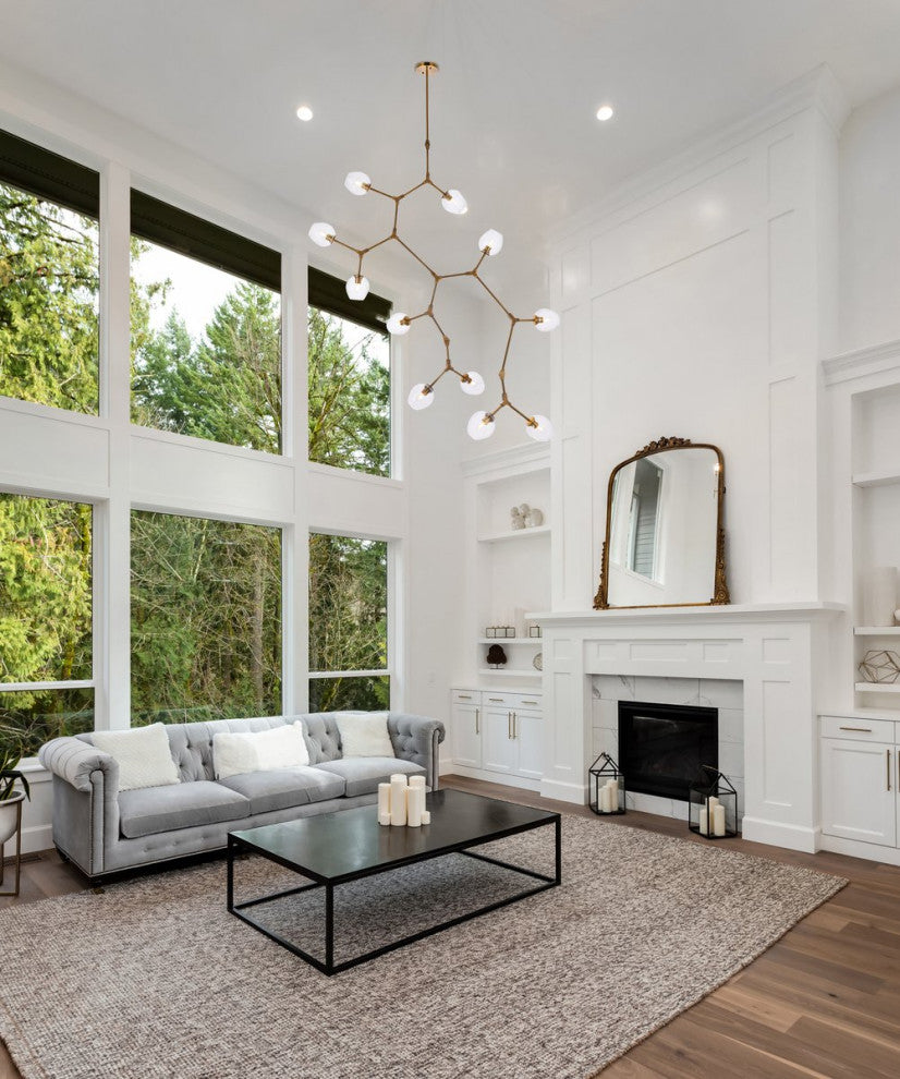 Cerys 11-Lights Brass Chandelier