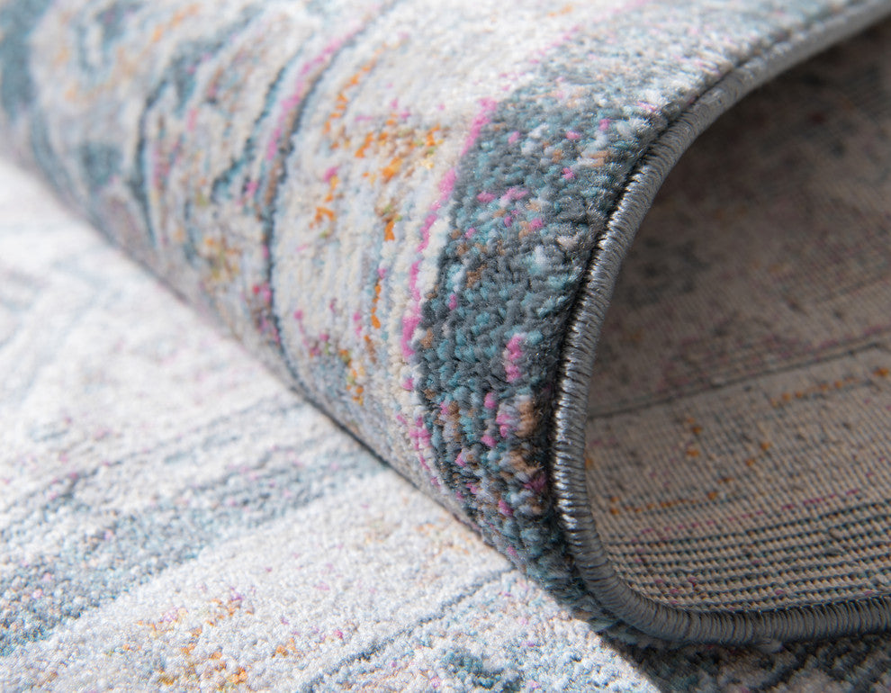 Unique Loom Gray Baracoa Prado 5' 5 x 8' 0 Area Rug