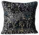 Gray Decorative Pillow Covers 22"x22" Velvet, Paloma Gray Drops