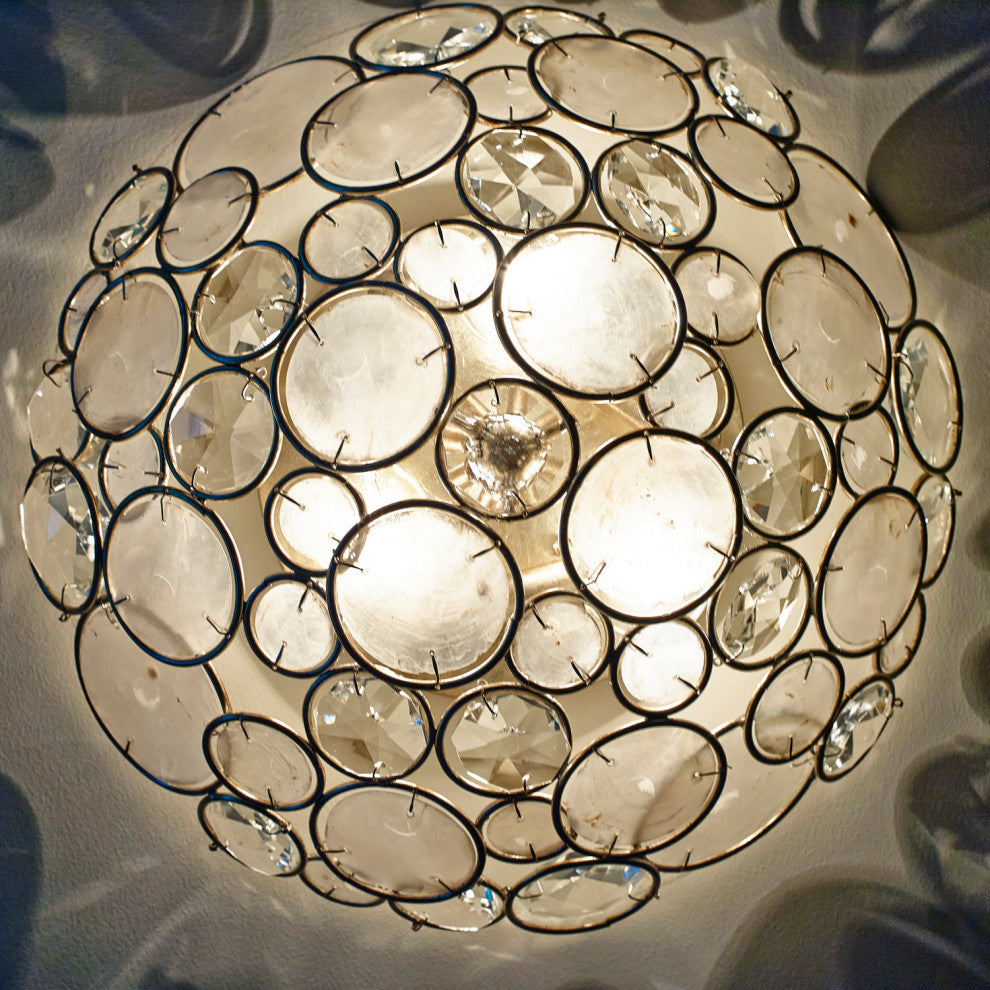 Crystorama Lighting Group 524 Palla 3 Light 16"W Flush Mount Bowl - Antique