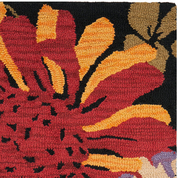 Safavieh Jardin Jar321A Black, Multi Area Rug