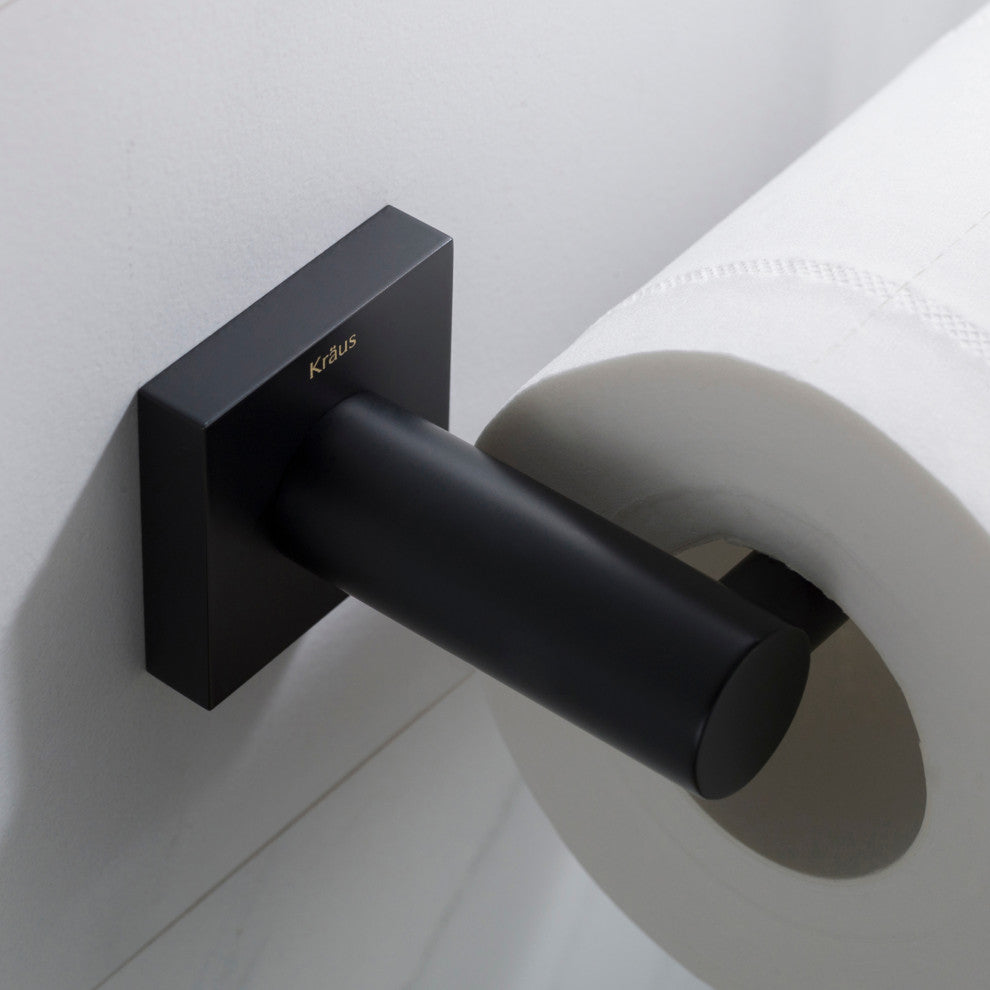 Ventus Bathroom Toilet Paper Holder, Matte Black