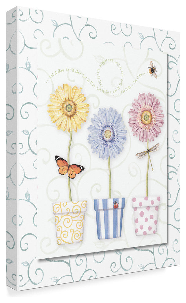 "Gerber Daisies 1" by Lisa Audit, Canvas Art