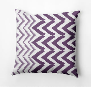 Jagged Graffiti Pillow, Purple, 16"x16"