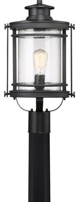 Quoizel BKR9010K One Light Outdoor Post Mount Booker Mystic Black