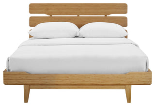 Currant Platform Bed, Caramelized, Queen