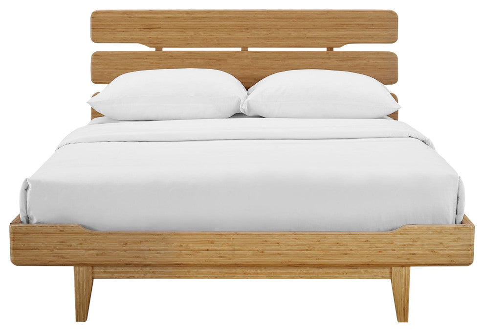 Currant Platform Bed, Caramelized, Queen