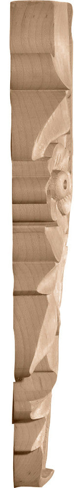 4 1/4"W x 7 1/4"H x 3/4"D, Small Dover Drop, Alder