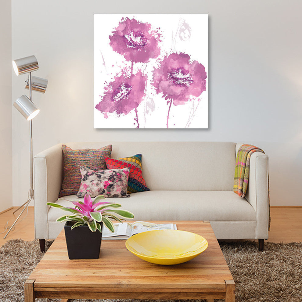 "Flower Burst In Pink I" by Vanessa Austin, Canvas Print, 12x12"