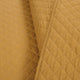 Ava Diamond Oversized Cotton 3-Piece Quilt Set, Mustard, King