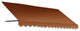 Awntech 5' Dallas Retro Acrylic Fabric Fixed Awning, Terracotta