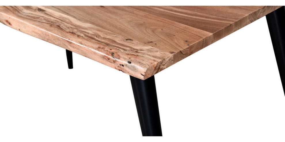 Benzara BM286415 70" Wood Dining Bench Farmhouse Design Crossed Legs, Brown