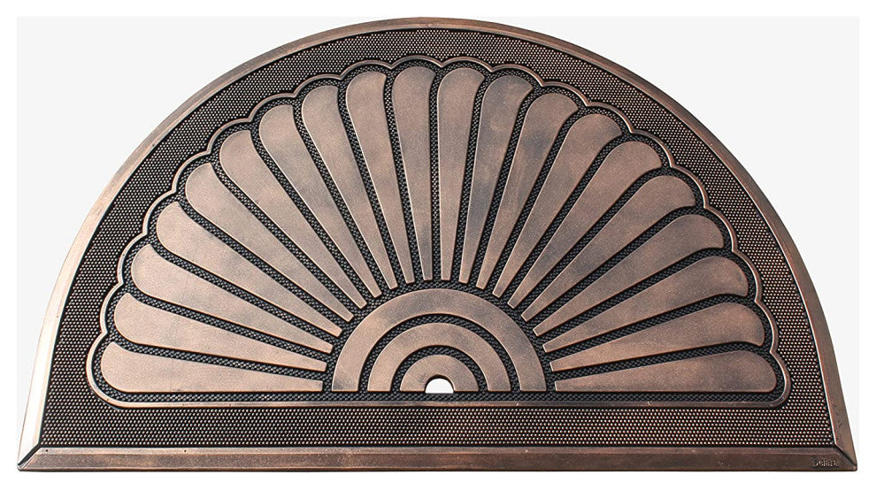 A1HC 100% Pure Rubber Front Door Mat 30"x48" Non-Slip, Sunburst Bronze