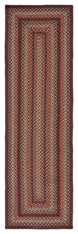 Safavieh Cape Cod Collection BRD651Z Rug, Brown/Rust, 2'3" X 8'