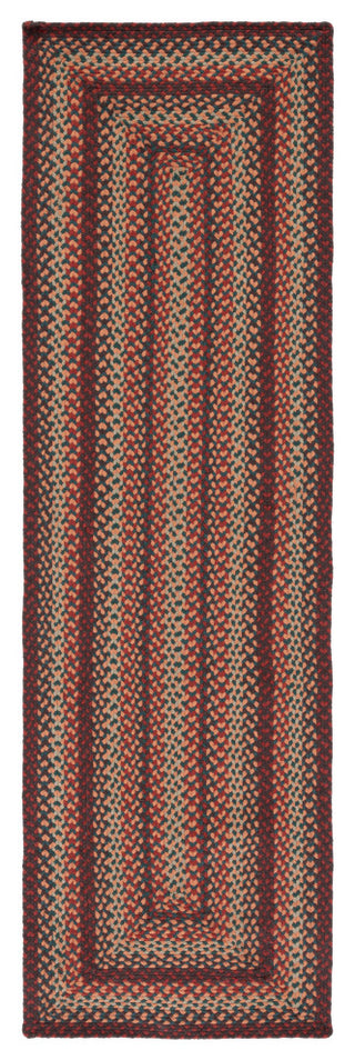 Safavieh Cape Cod Collection BRD651Z Rug, Brown/Rust, 2'3" X 8'