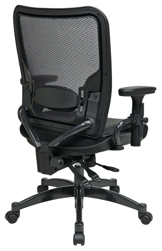 Professional Dual Function Ergonomic AirGrid Chair With Gunmetal Accents