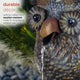 Alpine Metal Owl on a Tin Fountain, 23" Tall