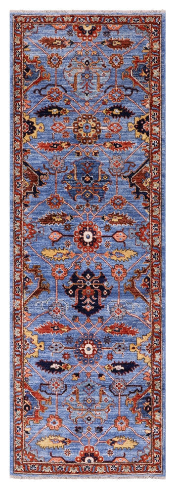 2' 8" X 8' 0" Runner Persian Fine Serapi Handmade Rug - Q12881