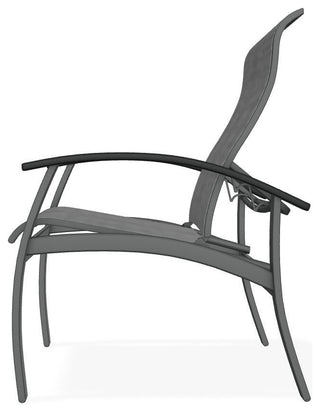 Belle Isle Sling Adjustable Outdoor Dining Chair, Collect Charcoal/Graphite