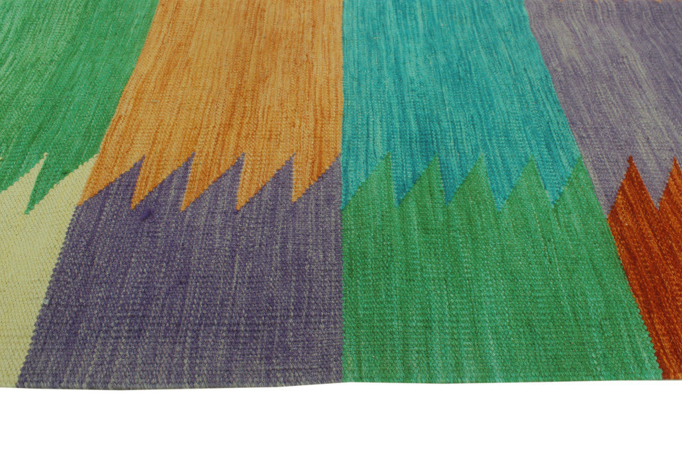 Winchester Kilim Hazrat Rust/Blue Rug, 8'2x9'9