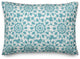 Teal Radial Shibori 14x20 Spun Poly Pillow