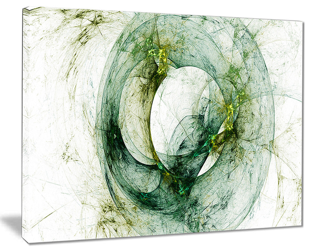 "Far Spherical Galaxy Brown" Abstract Digital Art Canvas Print