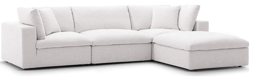 Commix Down Filled Overstuffed 4 Piece Sectional Sofa Set by Modway
