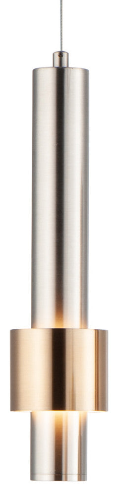 ET2 E24751 Reveal 3"W LED Mini Pendant - Satin Nickel / Satin Brass