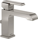 Delta Ara Single Handle Bathroom Faucet, Stainless, 567LF-SSMPU