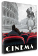 "Cinema Roma" By Marco Fabiano,Ready to Hang Giclee Print on Gallery Wrap Canvas