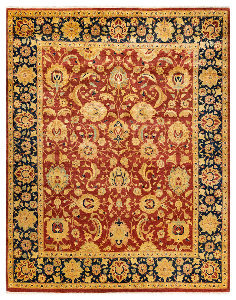 Thomas, One-of-a-Kind Hand-Knotted Area Rug, Orange, 8' 0"x10' 2"