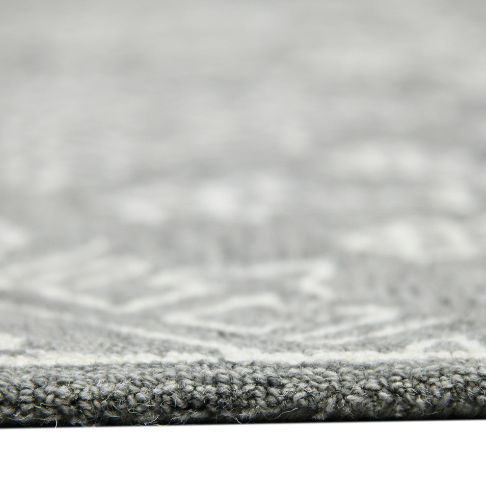 Boscage Penswick Area Rug, Light Gray, 8' x 11', Geometric