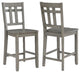 Steve Silver Toscana Gray Wood Counter Chair