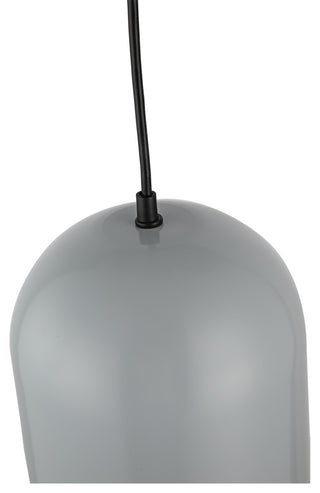 Ironclad Contemporary-Style 1 Light Gray And White Ceiling Mini Pendant 8" Wide