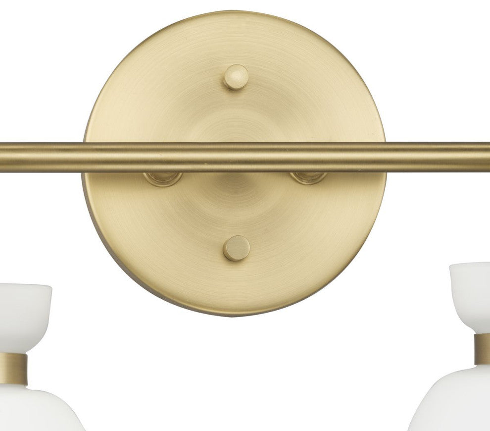 Lexie Collection Contemporary Vanity Light, Brushed Gold