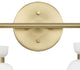 Lexie Collection Contemporary Vanity Light, Brushed Gold