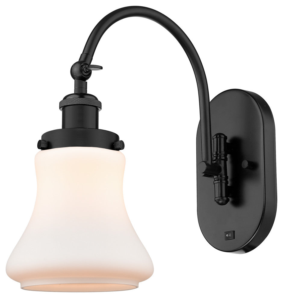 Innovations 918-1W-BK-G191-LED 1-Light Sconce, Matte Black