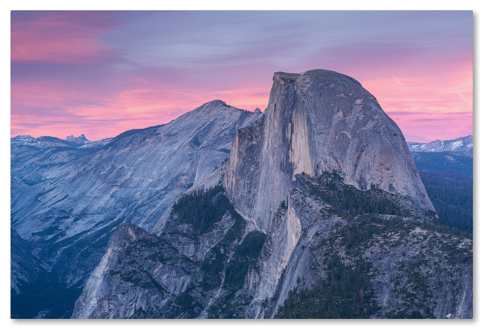 Adam Burton 'Half Dome from Glacier' Canvas Art, 47"x30"